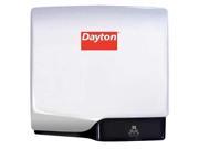 DAYTON 22UZ68 Hand Dryer White 15 sec 8.3 3.7 4.1 Amps