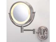 See All Industries Lighted Makeup Mirror 8 Nickel 5X HLNSA895D