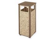 13 1 2 Trash Can Brown Beige Rubbermaid FGR12201PL