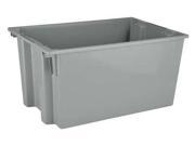 Aviditi BINS124 Stack and Nest Containers 26 5 8 x 18 1 4 x 14 7 8 Gray