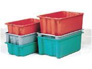 Heavy Duty Stack and Nest Container Green Lewisbins SN2419 14W GREEN