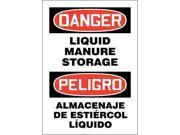 ACCUFORM SIGNS 219141 14X10A Danger Sign Alum 14x10 In Bilingual
