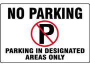 No Parking Sign Accuform Signs MVHR510VP 24 Hx36 W