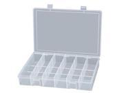 Durham Compartment Box 13 1 8 W x 9 L x 2 5 16 H LP6 CLEAR