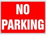 ACCUFORM SIGNS MTMP543 No Parking Sign 10x14In WHT R PK25
