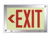 Exit Sign Safe Glow DEL 06R CS 9 11 32 Hx14 15 32 W