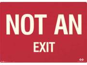 ADDLIGHT 8.60 Exit Sign 7 x 10In WHT R Not An Exit ENG