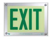 SAFE GLOW E 06G TS Exit Sign 9 2 5 x 12 5 4 in. GRN YLW GRN