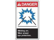 ACCUFORM SIGNS MRLD002VS Danger Sign 10 x 7In R BL and BK WHT