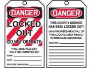Danger Tag By The Roll Accuform Signs TAR416 6 1 4 Hx3 W