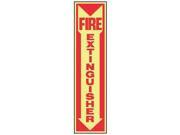 Fire Extinguisher Sign Accuform Signs MFXG551GP 18 Hx4 W