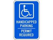 Handicap Parking Sign Tapco 373 05788 18 Hx12 W