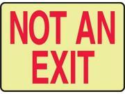ACCUFORM SIGNS MEXT916GP Exit Sign Not An Exit Lumi Glow Plastic