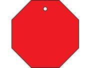 22CM94 Blank Tag 2 x 2In Red PK 10
