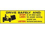 Safety Banner Accuform Signs MBR111 120 Hx34 W