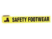 Yellow Black Safety Warning Tape Incom Manufacturing WTP1023 W