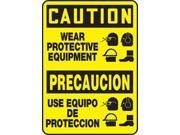 ACCUFORM SIGNS SBMPPE755VP Safety Sign Wear Protective EquipPlastic