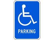 TAPCO 373 05817 Parking Sign 18 x 12In WHT BL PRKG HDCP