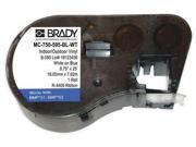 BRADY MC 750 595 BL WT Label Cartridge White Blue 300 In. W