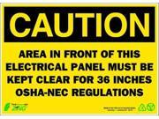 Caution Sign Zing 2145 10 Hx14 W
