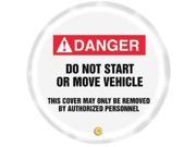 ACCUFORM SIGNS KDD737 Danger Sign 24 x 24In R and BK WHT Vinyl