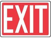 ACCUFORM SIGNS MEXT562VA Emergency Exit Sign 7 x 10In R WHT AL