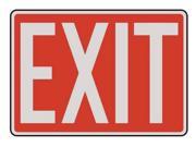 ACCUFORM SIGNS MEXT906VS Emergency Exit Sign 10 x 14In R WHT Exit