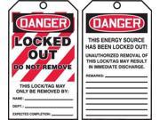 ACCUFORM SIGNS TAR418 Danger Tag By The Roll 6 1 4 x 3 PK 100