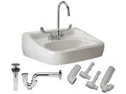 ZURN INDUSTRIES Z5344.525.3.07.00.6 Bathroom Sink Kit 18 1 4 In. W 10 In. H