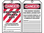 Danger Tag By The Roll Accuform Signs TAR410 6 1 4 Hx3 W