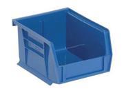 QUANTUM STORAGE SYSTEMS QUS200BL Hang Stack Bin 5 In L 4 1 8 In W Blue