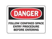 Danger Sign Accuform Signs MCSP012VS 7 Hx10 W