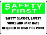Personal Protection Sign Accuform Signs MPPA904VA 10 Hx14 W