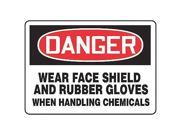 ACCUFORM SIGNS MPPE012VP Danger Sign 10 x 14In R and BK WHT PLSTC