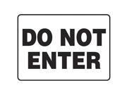 Do Not Enter Sign Accuform Signs MADM488VA 7 Hx10 W