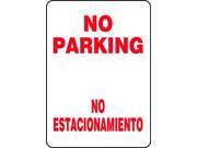 ACCUFORM SIGNS SBMVHR919VS No Parking Sign 14 x 10In R WHT Text