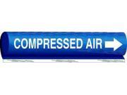 BRADY 5660 II Pipe Mrkr Compressed Air 2 1 2to7 7 8 In