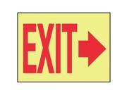 Exit Sign Accuform Signs MLAD519GP 10 Hx14 W