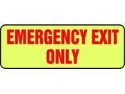 Fire Exit Sign Accuform Signs MLEX535GF 3 1 2 Hx10 W