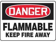 ACCUFORM SIGNS MCHL050VP Danger Flammable Fire Sign 7 x 10In ENG