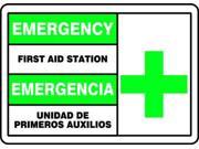 First Aid Sign Accuform Signs SBMFSD926VP 7 Hx10 W
