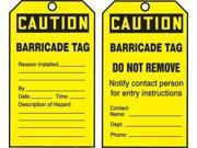 ACCUFORM SIGNS TAR136 Caution Tag By The Roll 6 1 4 x 3 PK100