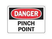 Danger Sign Accuform Signs MEQM017VP 7 Hx10 W