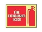 Fire Extinguisher Sign Accuform Signs MLFX539GF 7 Hx10 W