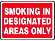 ACCUFORM SIGNS MSMK911VA No Smoking Sign 10 x 14In WHT R AL ENG