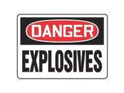 ACCUFORM SIGNS MCHG048VP Danger Sign 10 x 14In R and BK WHT PLSTC