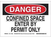 BRADY 118159 Danger Sign 10in.H x 14in.W Acetate Film