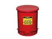 Oily Waste Can Red Justrite 09508