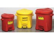 EAGLE 935 FLY Oily Waste Can 10 Gal. Poly Yellow