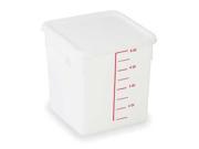 Square Space Saving Storage Container White Rubbermaid FG9F0700WHT